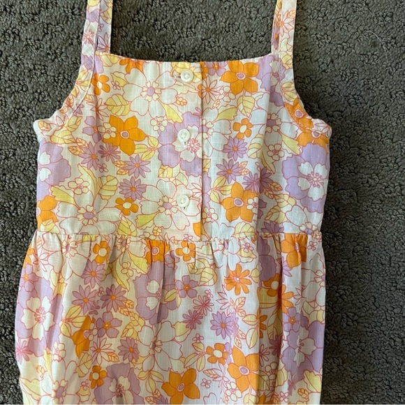 GAP Baby Floral Romper in Pink and Cream - Picture 2 of 5